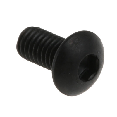 RS PRO Black, Self-Colour Steel Hex Socket Button Screw, ISO 7380, M3 x 6mm