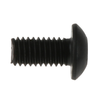 RS PRO Black, Self-Colour Steel Hex Socket Button Screw, ISO 7380, M3 x 6mm