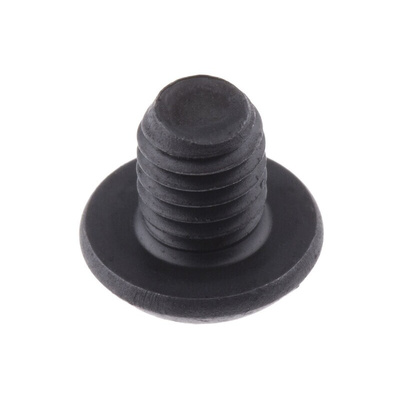 RS PRO Black, Self-Colour Steel Hex Socket Button Screw, ISO 7380, M5 x 6mm