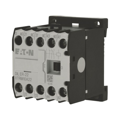 Eaton DILER Series Contactor, 240 V ac Coil, 4-Pole, 3 A, 2NO + 2NC, 400 V ac