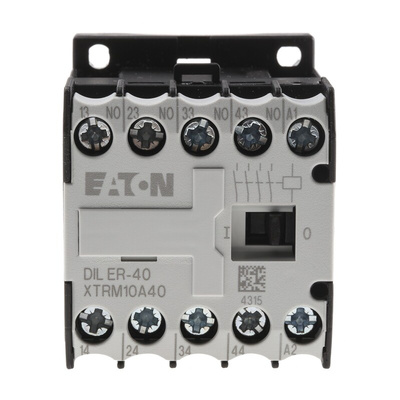 Eaton DILER Series Contactor, 230 V ac Coil, 10 A, 4NO, 400 V ac