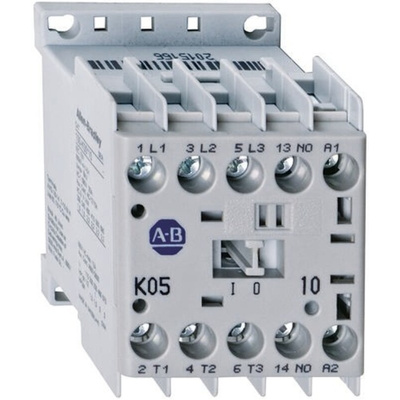 Allen Bradley 100K Series Contactor, 24 V dc Coil, 3-Pole, 5 A, 2.2 kW, 3NO, 690 V ac