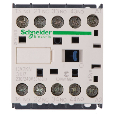 Schneider Electric CA2KN Contactor 3NO + 1NC, 10 A Contact Rating, TeSys K