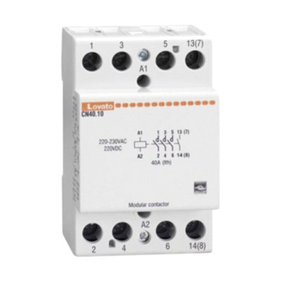 Lovato CN Series Contactor, 230 V ac Coil, 4-Pole, 22 A, 4NO, 4 kV