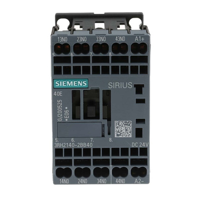 Siemens 3RH2 Series Contactor, 10 A, 4NO, 690 V ac