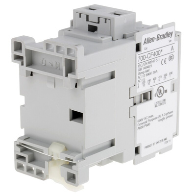 Allen Bradley 700C Series Contactor, 24 V ac Coil, 4-Pole, 10 A, 4NO, 400 V ac
