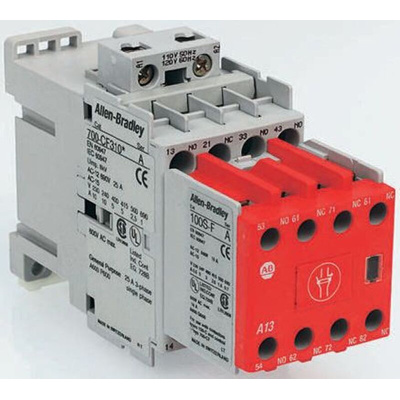 Allen Bradley 100S-C Series Contactor, 230 V ac Coil, 3-Pole, 43 A, 5NO + 2NC, 525 V ac