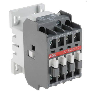 ABB A Line Series Contactor, 24 V ac Coil, 3-Pole, 30 A, 7.5 kW, 3NO, 690 V ac