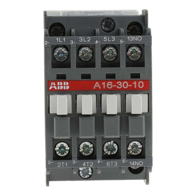 ABB A Line Series Contactor, 24 V ac Coil, 3-Pole, 30 A, 7.5 kW, 3NO, 690 V ac