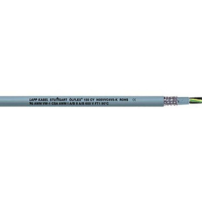 Lapp ÖLFLEX 150 CY 4 Core CY Control Cable 0.75 mm², 50m, Screened