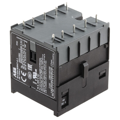 ABB BC7 Series Contactor Relay, 24 V dc Coil, 3-Pole, 9 A, 5.5 kW, 3NO, 690 V ac