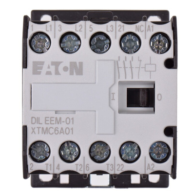 Eaton Contactor, 230 V ac Coil, 3-Pole, 9 A, 3 kW, 3NO, 400 V ac
