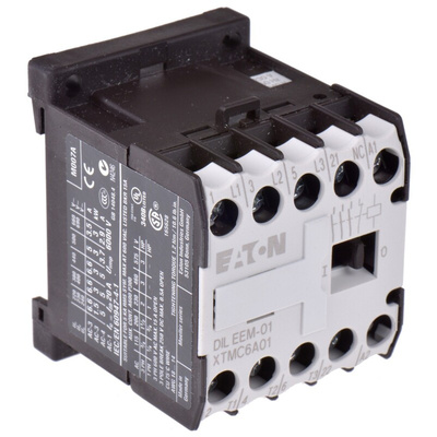 Eaton Contactor, 230 V ac Coil, 3-Pole, 9 A, 3 kW, 3NO, 400 V ac