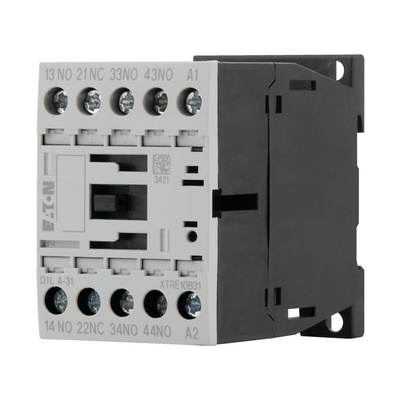 Eaton Contactor, 24 V dc Coil, 4-Pole, 4 A, 3NO + 1NC, 415 V ac