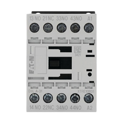 Eaton Contactor, 24 V dc Coil, 4-Pole, 4 A, 3NO + 1NC, 415 V ac