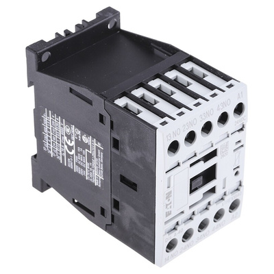 Eaton Contactor, 24 V dc Coil, 4-Pole, 4 A, 4NO, 400 V ac