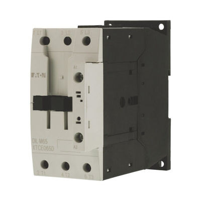 Eaton Contactor, 24 V dc Coil, 3-Pole, 65 A, 30 kW, 3NO, 400 V ac