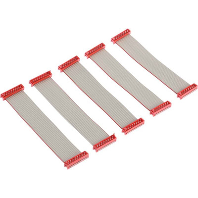 TE Connectivity Flat Ribbon Cable 100mm, IDC to IDC, 16 Ways, Cable assembly