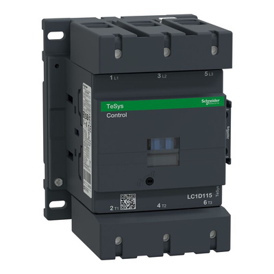 Schneider Electric LC1D Series Contactor, 24 V ac Coil, 3-Pole, 11 A, 55 kW, 3NO, 1 kV ac