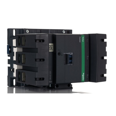 Schneider Electric LC1D Series Contactor, 115 V ac Coil, 3-Pole, 150 A, 80 kW, 3NO, 1 kV ac