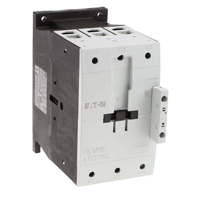 Eaton Contactor, 190 → 240 V ac Coil, 3-Pole, 115 A, 55 kW, 3NO, 690 V ac