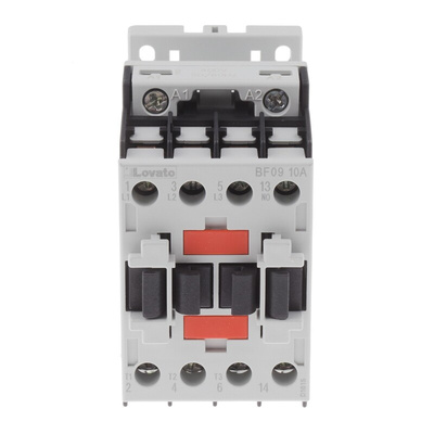 Lovato BF Series Contactor, 400 V ac Coil, 3-Pole, 9 A, 4 kW, 3NO, 440 V ac