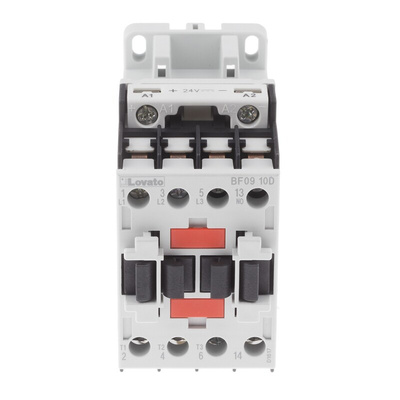 Lovato BF Series Contactor, 24 V dc Coil, 3-Pole, 9 A, 4 kW, 3NO, 440 V ac