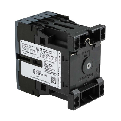 Siemens 3RT2 Series Contactor, 24 V dc Coil, 3-Pole, 7 A, 3 kW, 3NO, 400 V ac