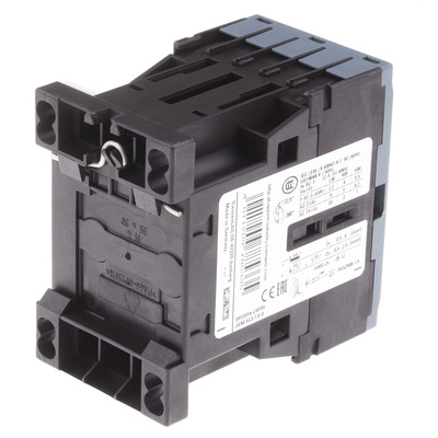 Siemens 3RT2 Series Contactor, 230 V ac Coil, 3-Pole, 9 A, 4 kW, 3NO, 400 V ac