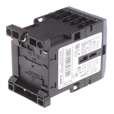 Siemens 3RT2 Series Contactor, 110 V ac Coil, 3-Pole, 12 A, 5.5 kW, 3NO, 400 V ac