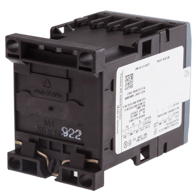 Siemens 3RT2 Series Contactor, 230 V ac Coil, 3-Pole, 16 A, 7.5 kW, 3NO, 400 V ac