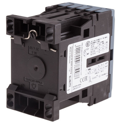 Siemens 3RT2 Series Contactor, 24 V dc Coil, 3-Pole, 16 A, 7.5 kW, 3NO, 400 V ac