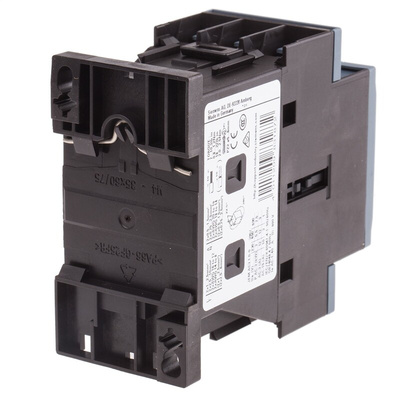 Siemens 3RT2 Series Contactor, 110 V ac Coil, 3-Pole, 12 A, 5.5 kW, 3NO, 400 V ac