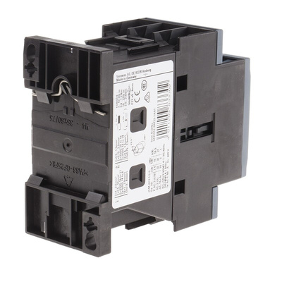 Siemens 3RT2 Series Contactor, 110 V ac Coil, 3-Pole, 32 A, 15 kW, 3NO, 400 V ac