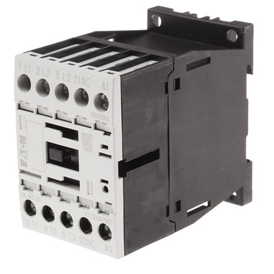 Eaton Contactor, 24 V ac Coil, 3-Pole, 7 A, 3 kW, 3NO, 400 V ac