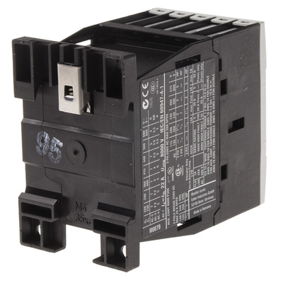 Eaton Contactor, 110 V ac Coil, 3-Pole, 7 A, 3 kW, 3NO, 400 V ac