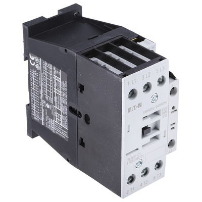 Eaton Contactor, 230 V ac Coil, 3-Pole, 17 A, 7.5 kW, 3NO, 400 V ac
