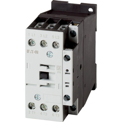 Eaton Contactor, 230 V ac Coil, 3-Pole, 17 A, 7.5 kW, 3NO, 400 V ac