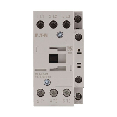 Eaton Contactor, 24 V ac Coil, 3-Pole, 17 A, 7.5 kW, 3NO, 400 V ac