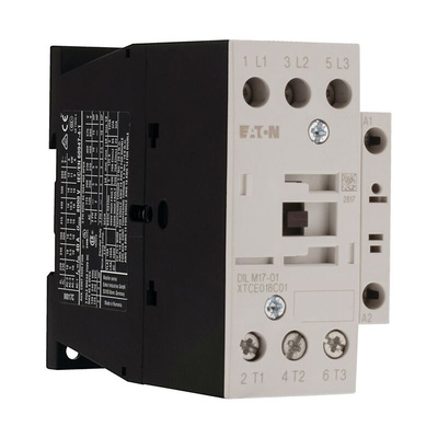 Eaton Contactor, 24 V ac Coil, 3-Pole, 17 A, 7.5 kW, 3NO, 400 V ac