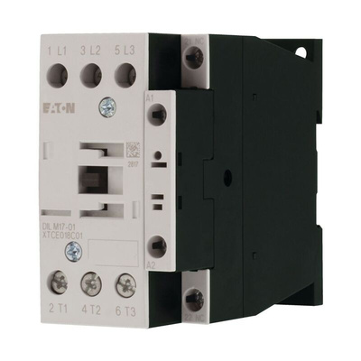 Eaton Contactor, 24 V dc Coil, 3-Pole, 17 A, 7.5 kW, 3NO, 400 V ac