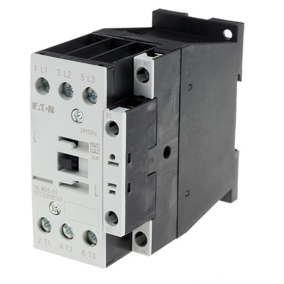 Eaton Contactor, 24 V ac Coil, 3-Pole, 25 A, 11 kW, 3NO, 400 V ac