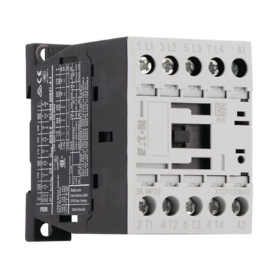 Eaton Contactor, 24 V ac Coil, 4-Pole, 20 A, 5.5 kW, 4NO, 400 V ac