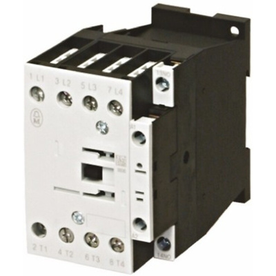 Eaton Contactor, 24 V dc Coil, 4-Pole, 32 A, 7.5 kW, 4NO, 400 V ac