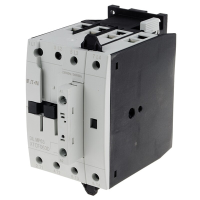 Eaton Contactor, 230 V ac Coil, 4-Pole, 63 A, 18.5 kW, 4NO, 400 V ac