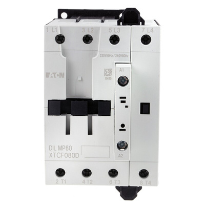 Eaton Contactor, 230 V ac Coil, 4-Pole, 80 A, 22 kW, 4NO, 400 V ac