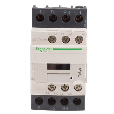 Schneider Electric LC1D Series Contactor, 42 V ac Coil, 4-Pole, 25 A, 2NO + 2NC, 690 V ac/dc