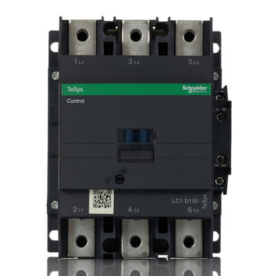 Schneider Electric LC1D Series Contactor, 110 V ac Coil, 3-Pole, 150 A, 3NO, 1 kV ac, 690 V dc