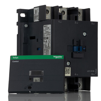 Schneider Electric LC1D Series Contactor, 110 V ac Coil, 3-Pole, 150 A, 3NO, 1 kV ac, 690 V dc