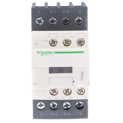 Schneider Electric LC1D Series Contactor, 24 V dc Coil, 4-Pole, 32 A, 2NO + 2NC, 690 V ac/dc